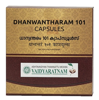 Vaidyaratnam Oushadhasala Dhanwantharam 101 Soft Gel Capsule