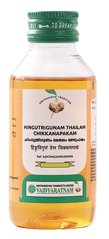Vaidyaratnam Oushadhasala Hinguthrigunam Thailam Chikkanapakam