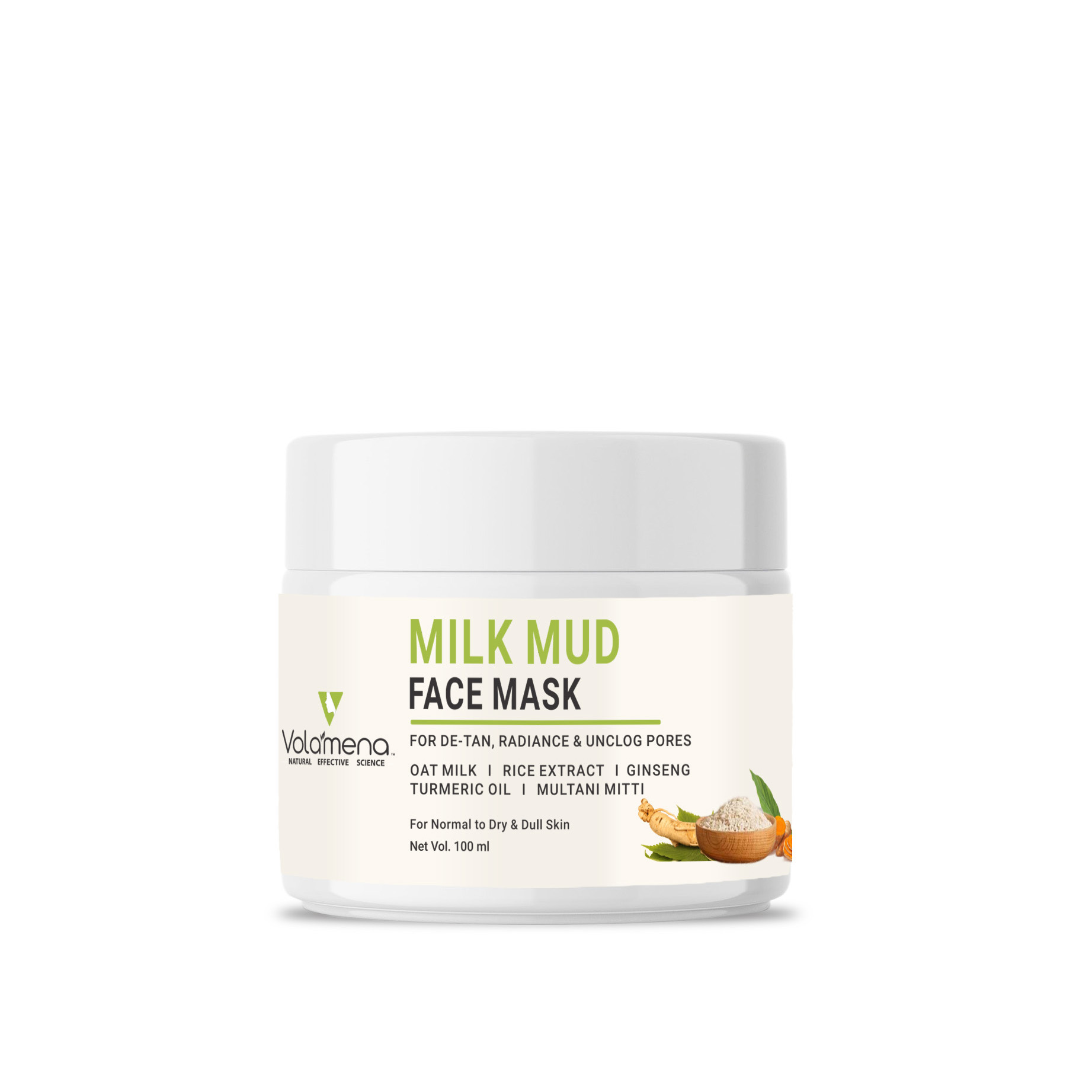 Voalmena Milk Mud Face Mask 