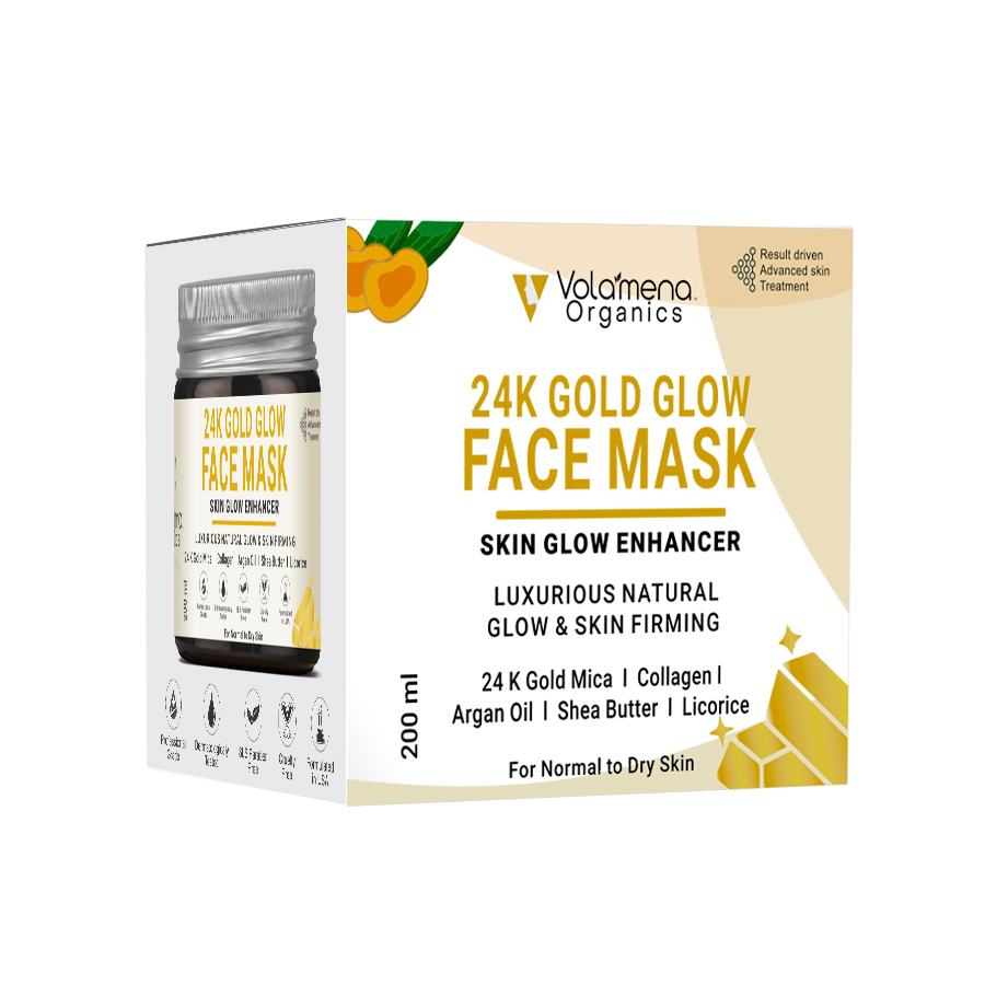 Voalmena Organics 24 k Gold Glow Face Mask