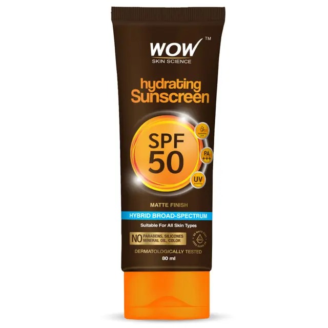 WOW Skin Science Hydrating Sunscreen SPF 50 PA+++ Matte Finish