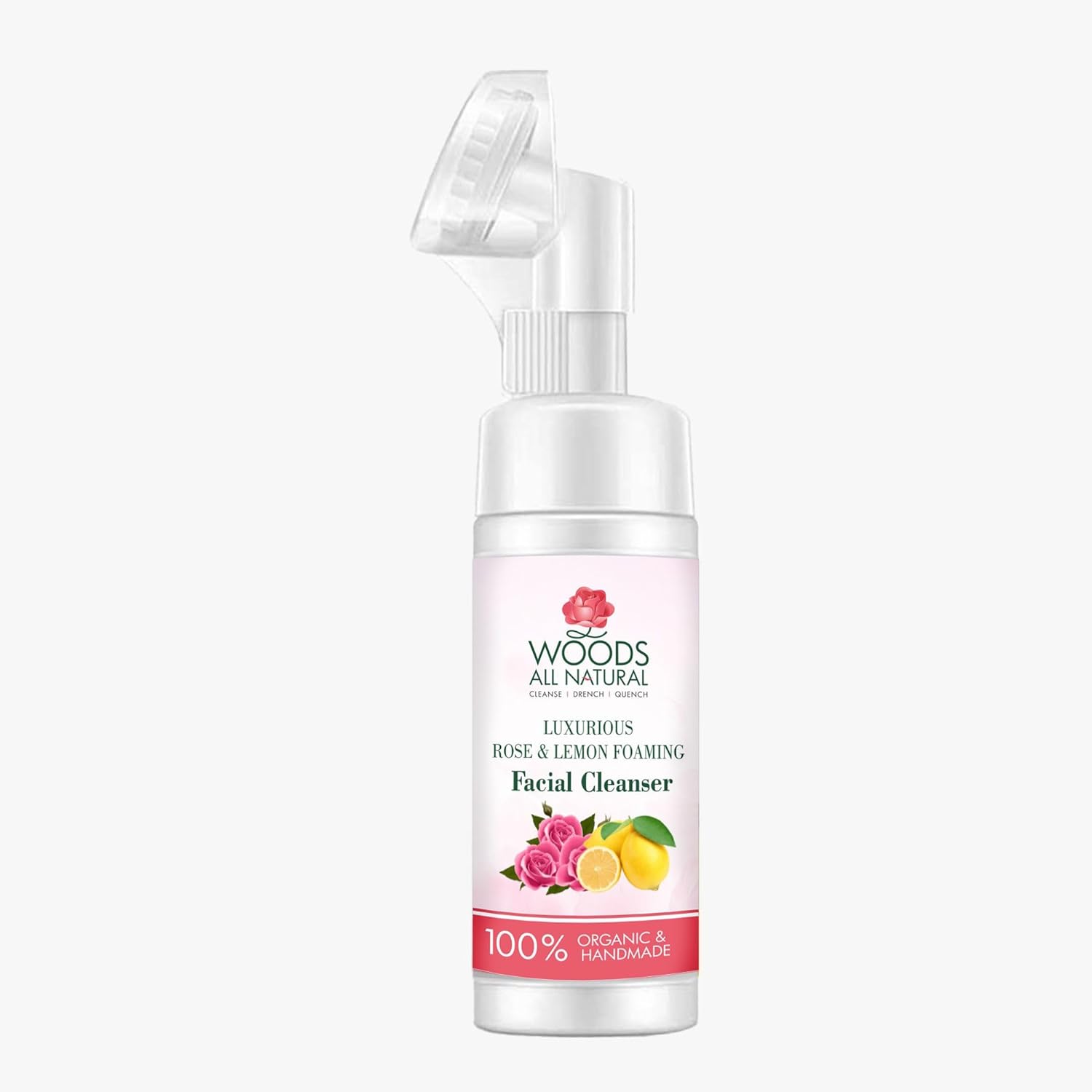 Woods All Natural Luxurious Rose & Lemon Foaming Facial Cleanser