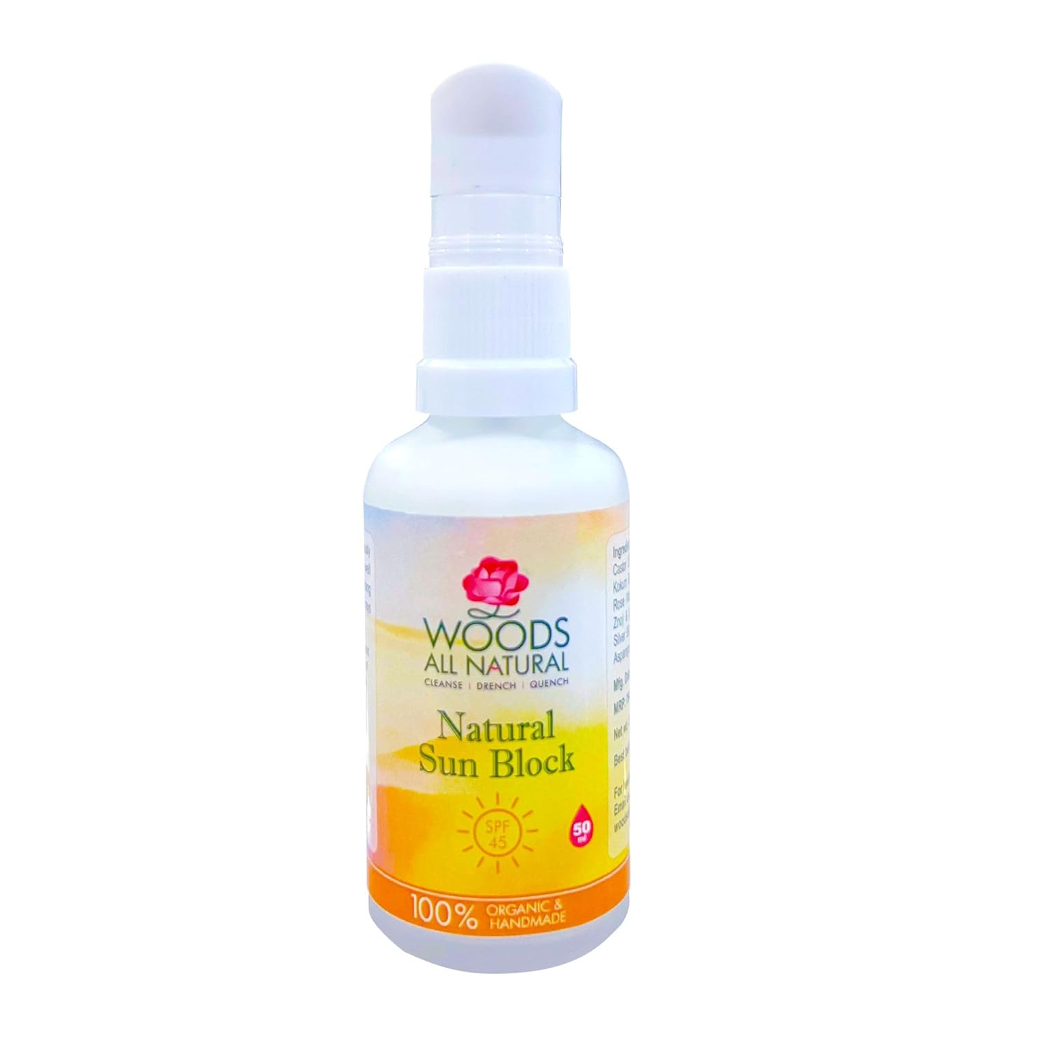 Woods All Natural Natural Sun Block SPF-45