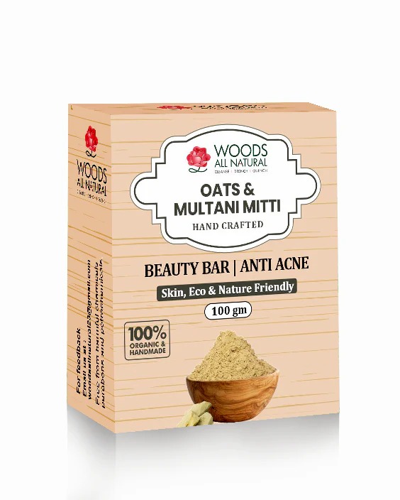 Woods All Natural Oats & Multanimitti Handcrafted Beauty Bar