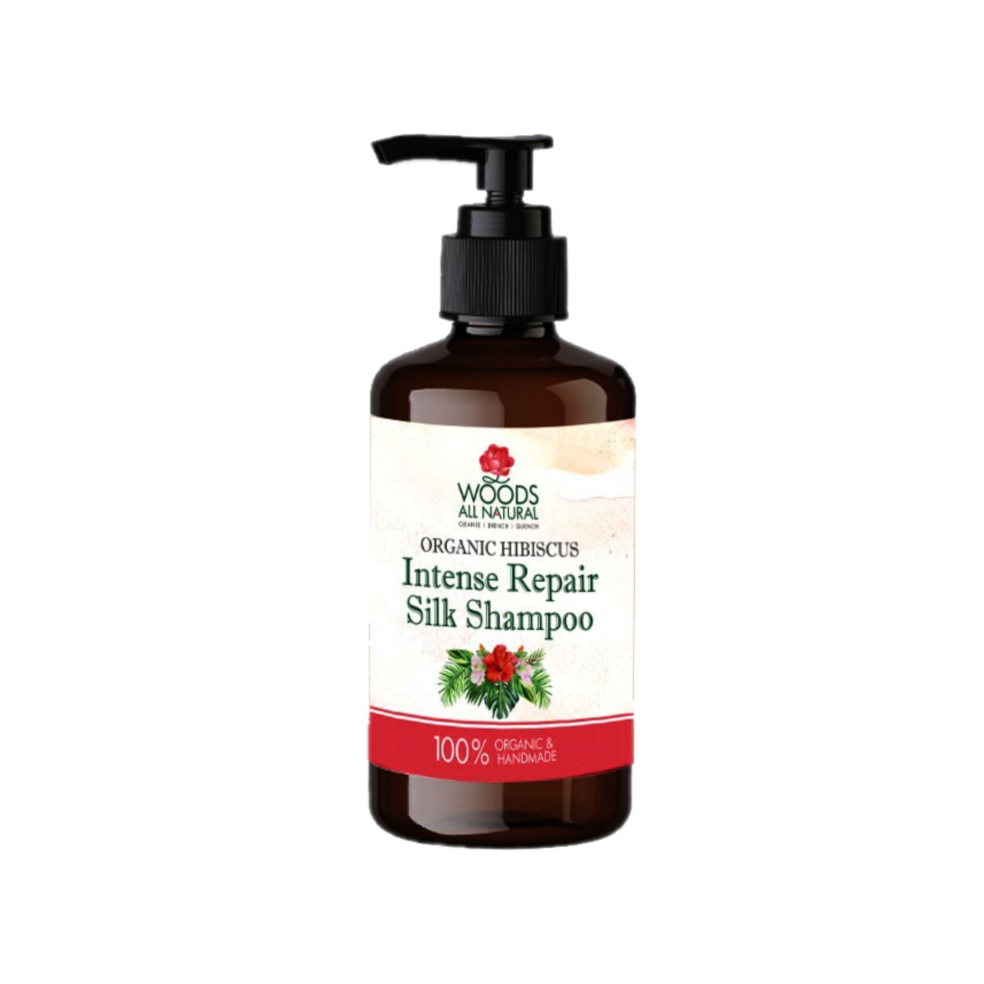 Woods All Natural Organic Hibiscus Intense Repair Silk Shampoo & Conditioner