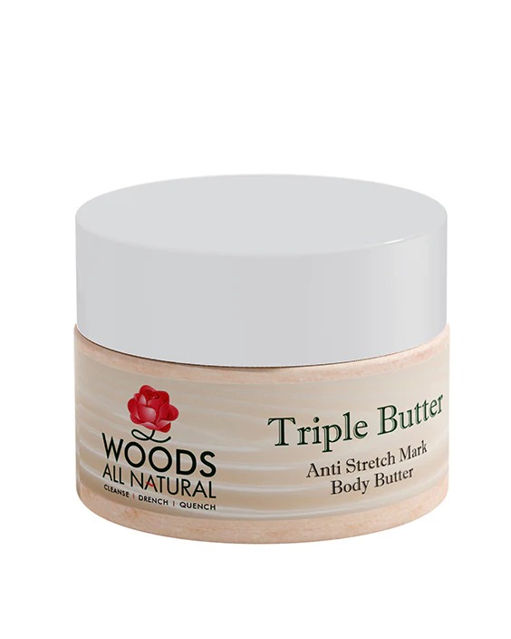 Woods All Natural Triple butter anti stretch mark body butter