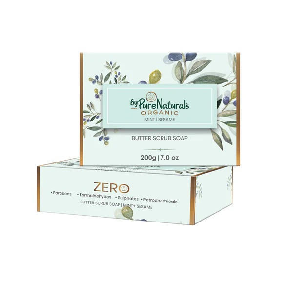 byPureNaturals Organic Mint & Sesame Shea Butter Soap