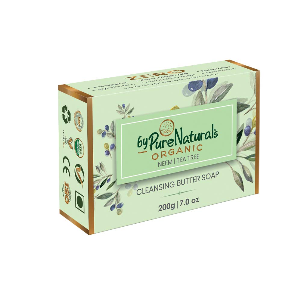  byPureNaturals Organic Neem & Tea Tree Soap