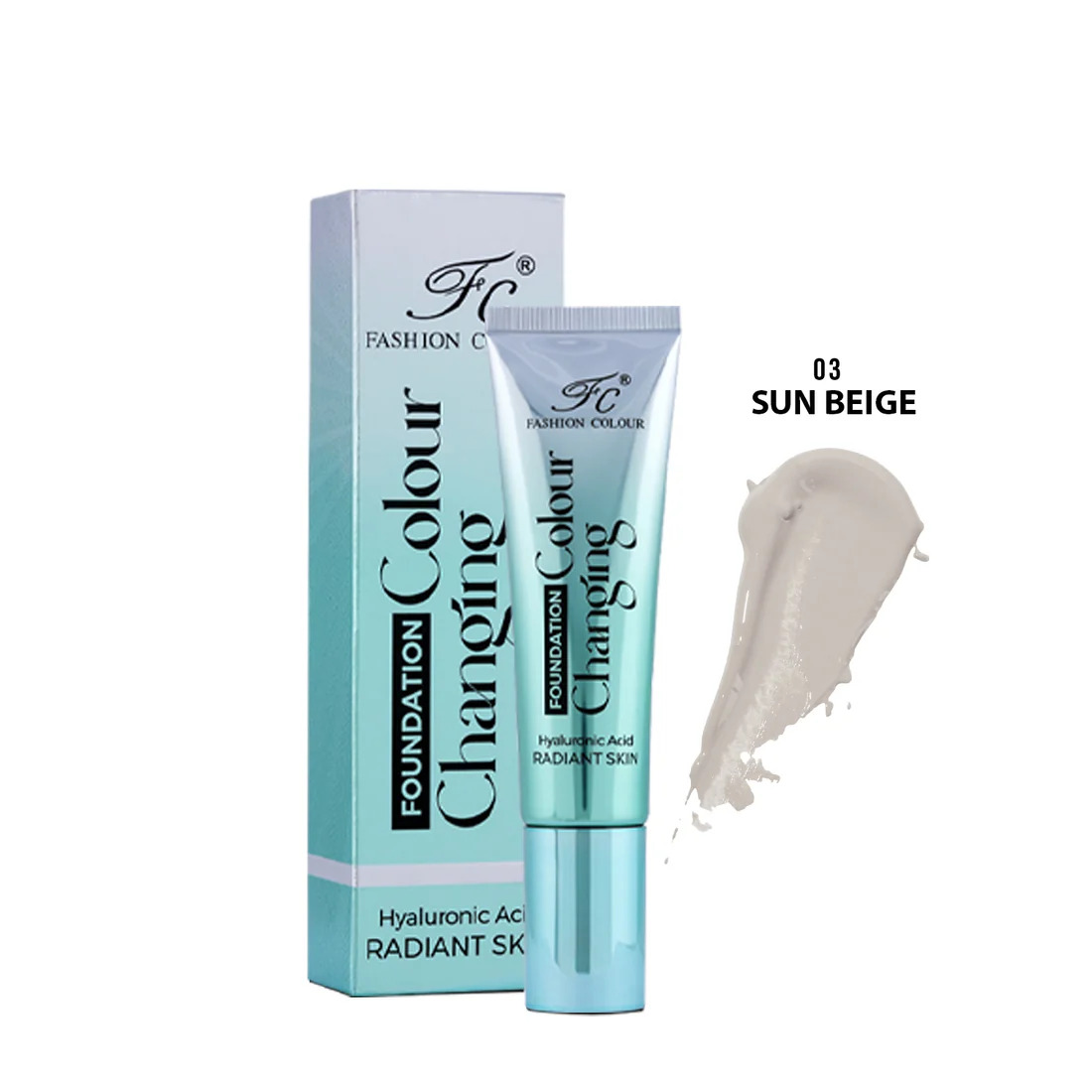 Fashion Colour Color Changing Foundation Sun Beige