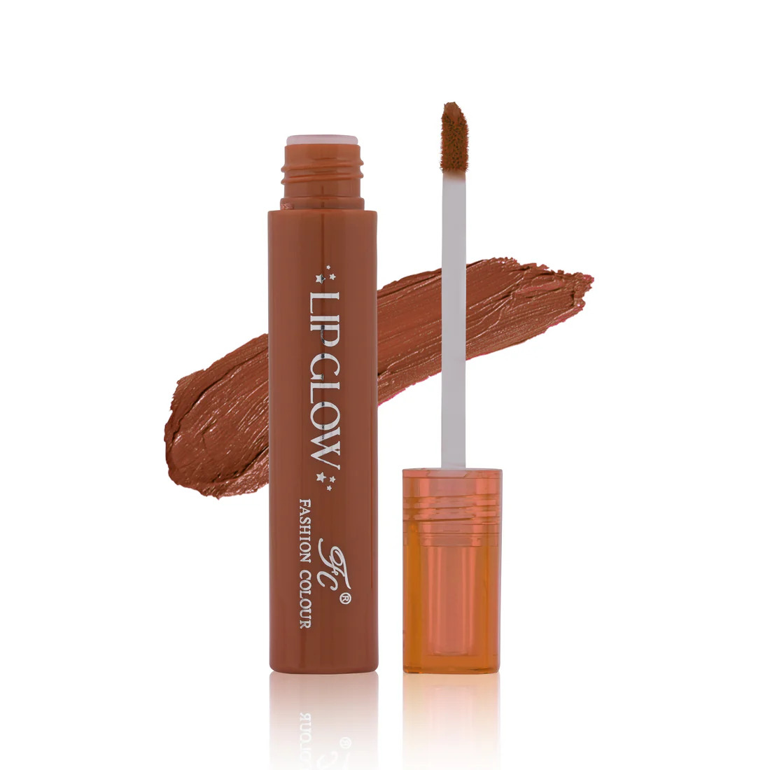 Fashion Colour Pretty Lip Glow Liquid Lipstick Waterproof-Caramel
