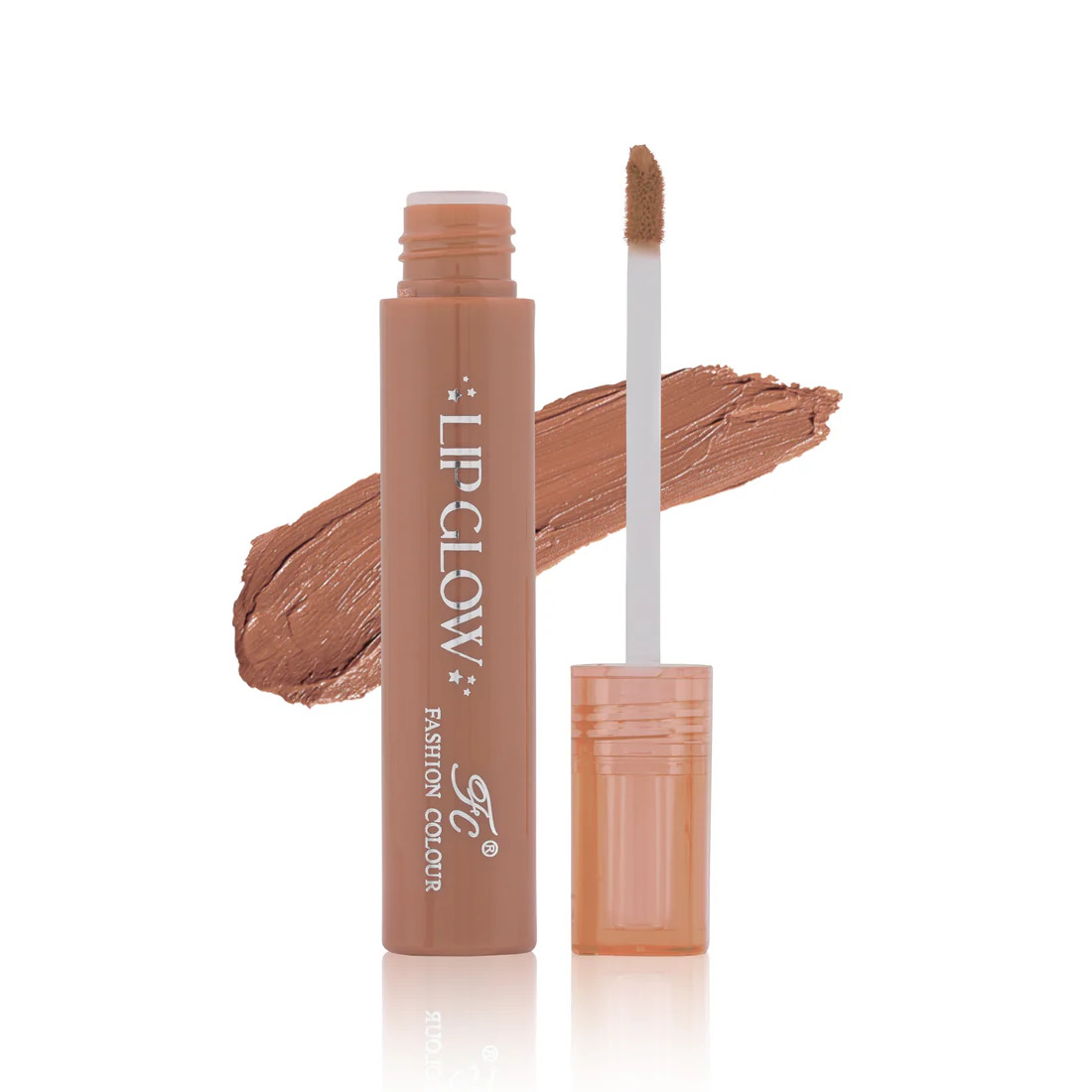 Fashion Colour Pretty Lip Glow Liquid Lipstick Waterproof-Ripe Peach