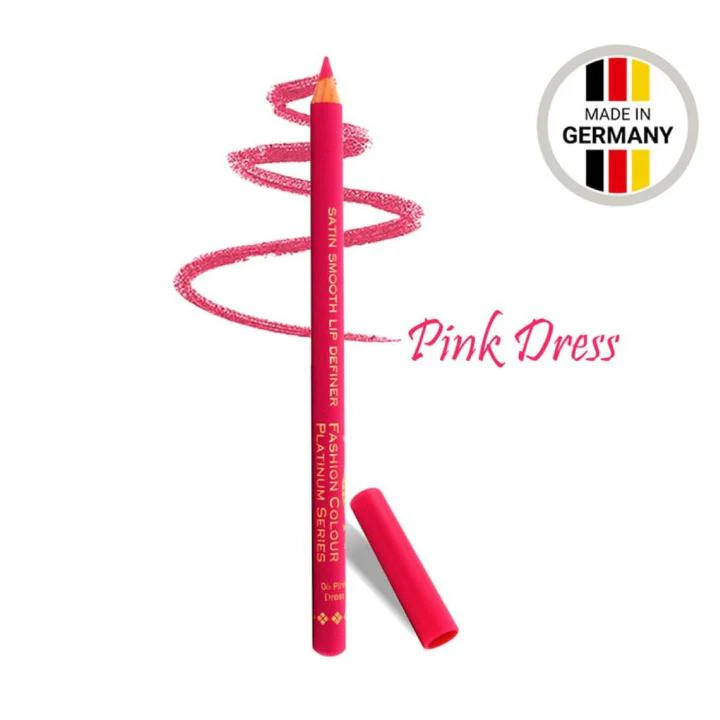 Fashion Colour Satin Smooth Lip Definer-Pink Dress