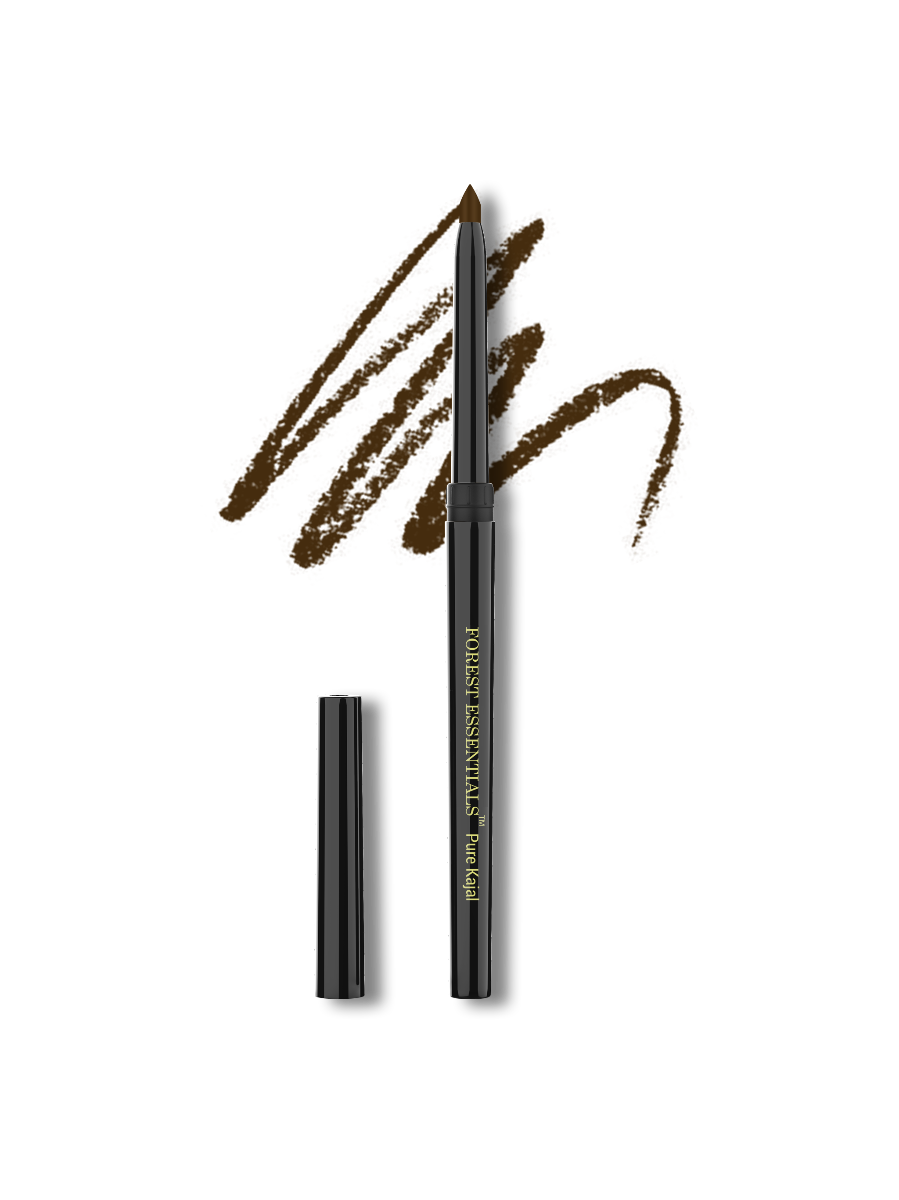 Forest Essentials Cobalt Blue Gulaab Khaas Kajal Earth Brown