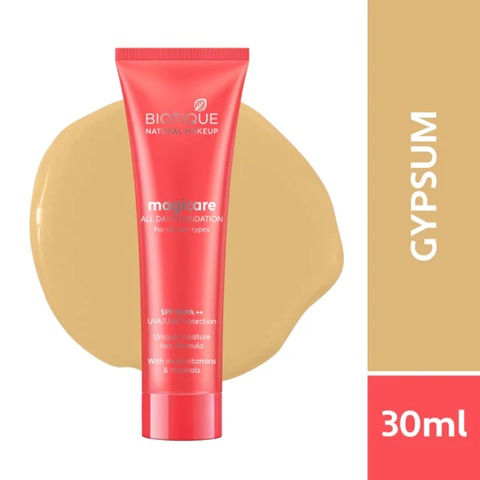 Biotique Natural Makeup Magicare All Day Foundation - Gypsum