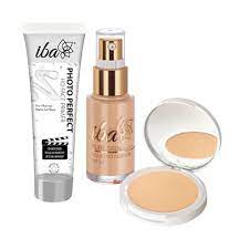 Iba Perfect Base Primer + Foundation + Compact Combo (Golden Beige)
