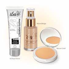 Iba Perfect Base Primer + Foundation + Compact Combo (Natural Beige)