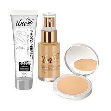 Iba Perfect Base Primer + Foundation + Compact Combo (Sun Beige)