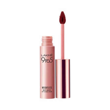 Lakme 9 to 5 Weightless Mousse Lip and Cheek Color Chocolate Mousse 9 grams
