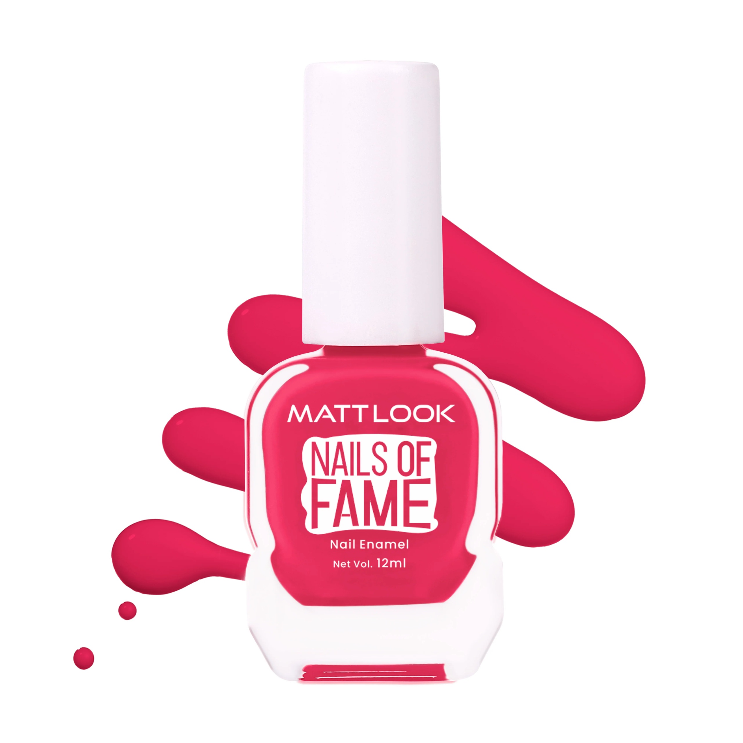 Mattlook Nails of Fame Nail Enamel - Electric Magenta 48