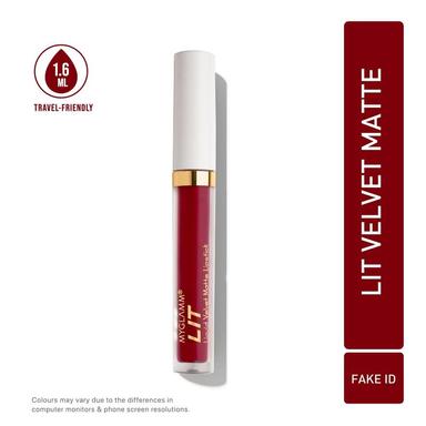 MyGlamm LIT Velvet Matte Liquid Lipstick - Fake ID