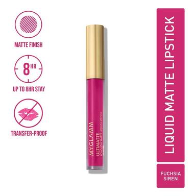MyGlamm Ultimatte Long-Stay Matte Liquid Lipstick - Fuchsia Siren