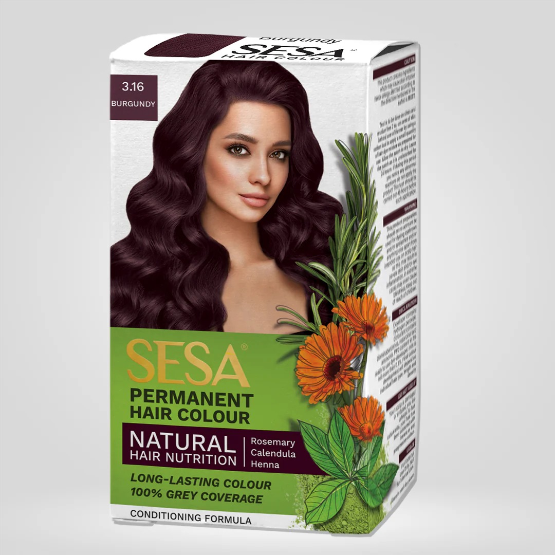 Sesa Care Permanent Hair Color - Burgundy