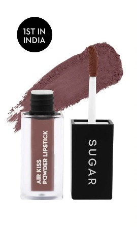 Sugarcosmetics Air Kiss Powder Lipstick - 01 Mocha Mousse