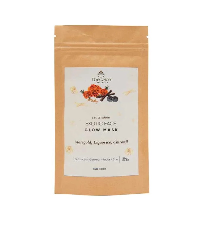 The Tribe Concepts Exotic Face Glow Mask - TTC X Ashmita - 50 grams - Pouch