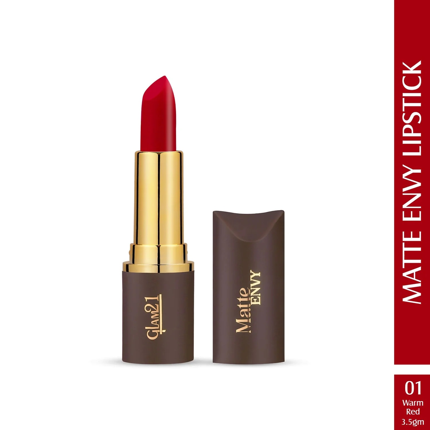Glam21 Matte Envy Lipstick - Warm Red
