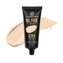 Colors Queen 3-in-1 Oil Free Foundation With Primer FT-12-01