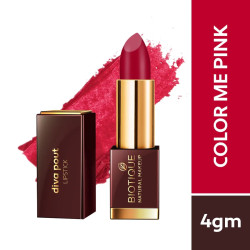 Biotique Natural Makeup Diva Pout Lipstick - Crush on You (Color Me Pink)