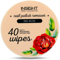Insight Nail Polish Remover Wipes - 40-Red Rose