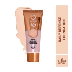 Mattlook Daily Defence Foundation with SPF-20 Skin Protection - 01 Classic Ivory