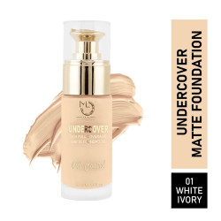 Mattlook Undercover Foundation with Light Weight Formula -  01 White Ivory