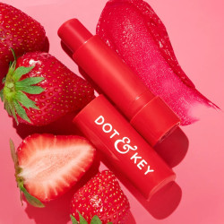 Dot & Key SPF 50+ Barrier Repair Hydrating Lip Balm - Strawberry Red - High Tinted