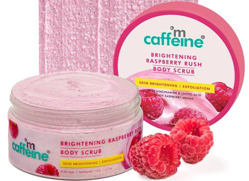 mCaffeine Brightening Raspberry Body Scrub
