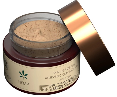 soultree Hemp Skin Detoxifying Ayurvedic Clay Face Mask
